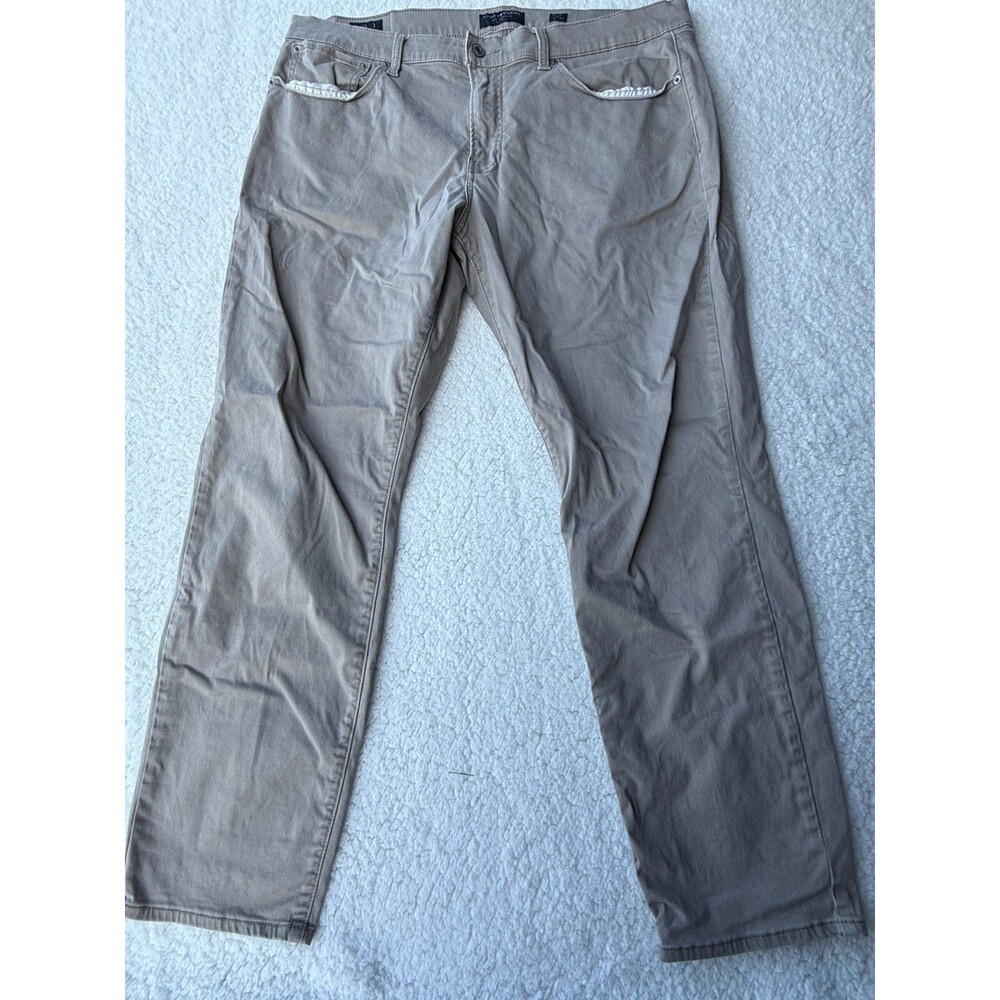 Lucky Brand 121 Heritage Slim Pants Mens 38x30 Tan Straight Leg